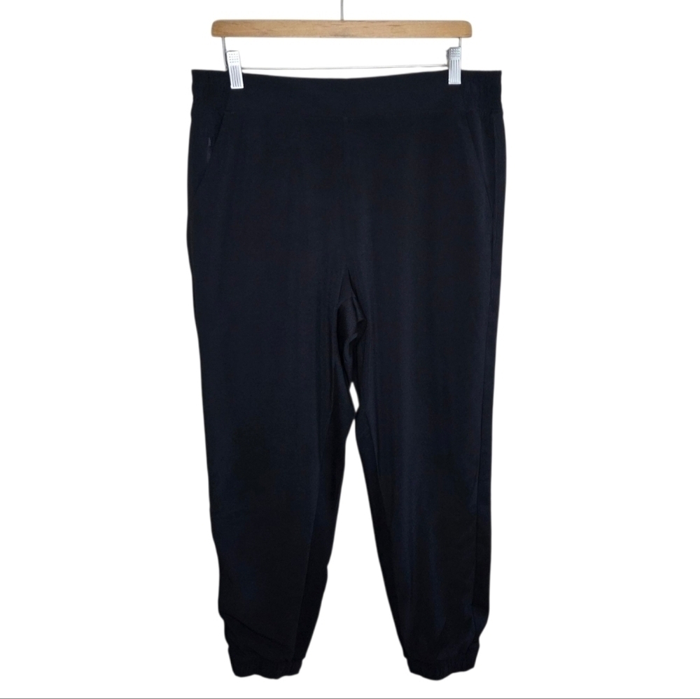 Athleta | Black Brooklyn Lined Jogger Pants Size 14 Casual Athleisure Cozy Warm